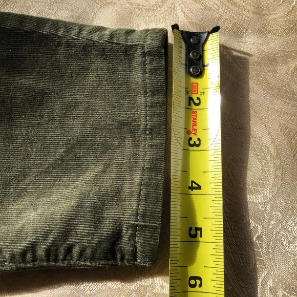 LOFT, Olive Green/Sage Green, Hi-Rise, tapered ankle, Corduroy, Pants, Size 29/8 - Picture 8 of 8